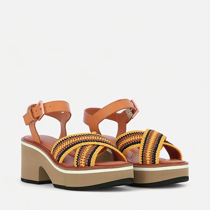 SANDALS - CARYA, crochet mango - Clergerie Paris - USA