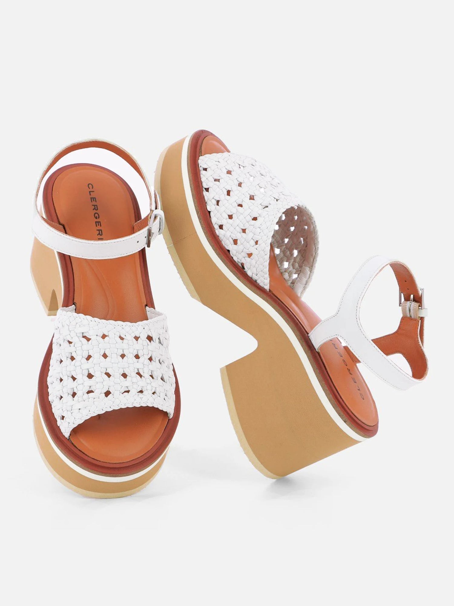 CELITA sandals, nappa white || OUTLET