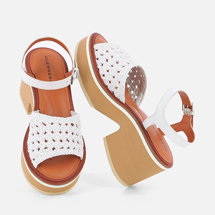 SANDALS - CELITA, nappa white || OUTLET - Clergerie Paris - USA