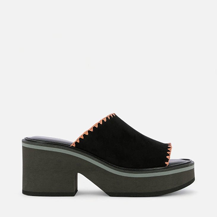 MULES - CESSY, suede black - Clergerie Paris - USA