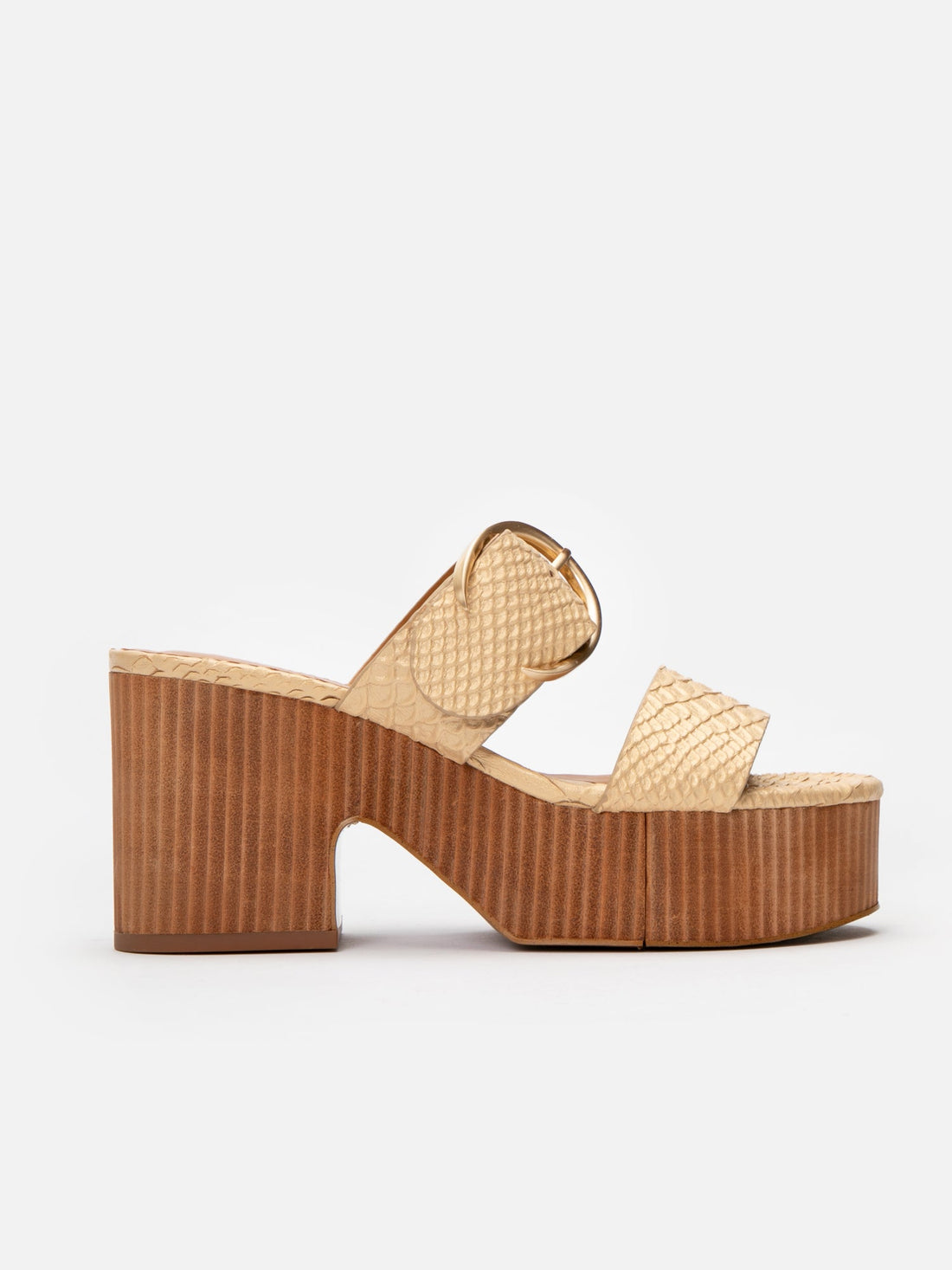 SANDALS - CHANCE, nude snake effect - Clergerie Paris - USA