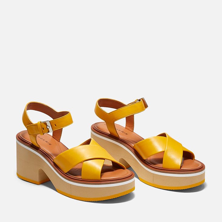 SANDALS - CHARLINE, amber yellow - Clergerie Paris - USA