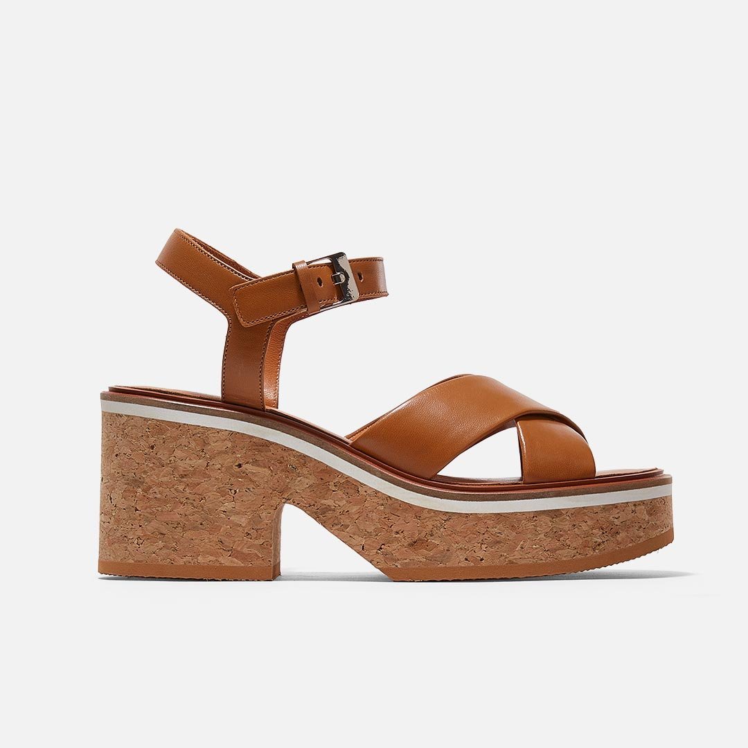 SANDALS - CHARLINE sandals, lambskin rust - CHARLINE8RSTNAPM340 - Clergerie Paris - USA