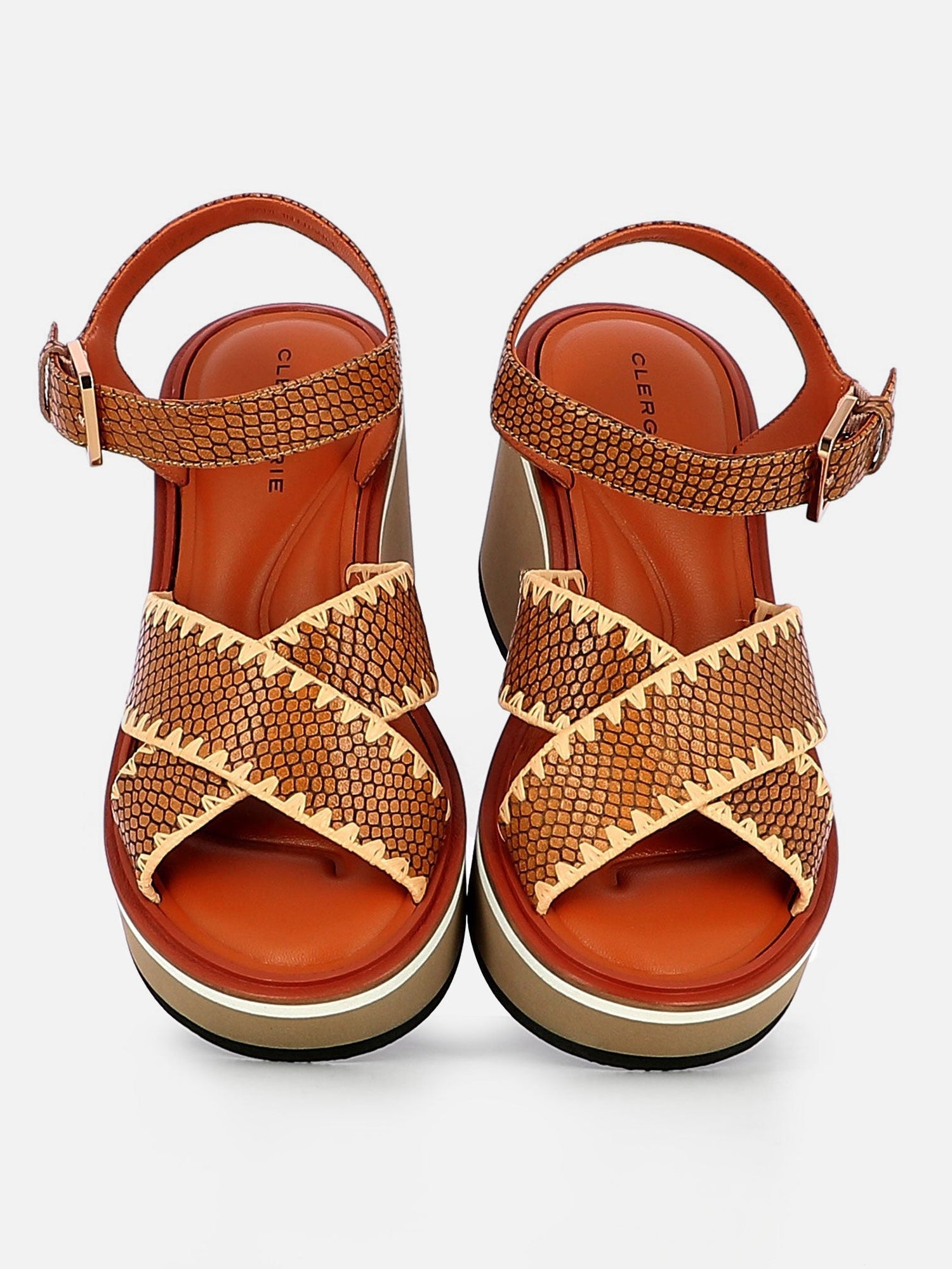 SANDALS - CHARLISR sandals, python effect - Clergerie Paris - USA