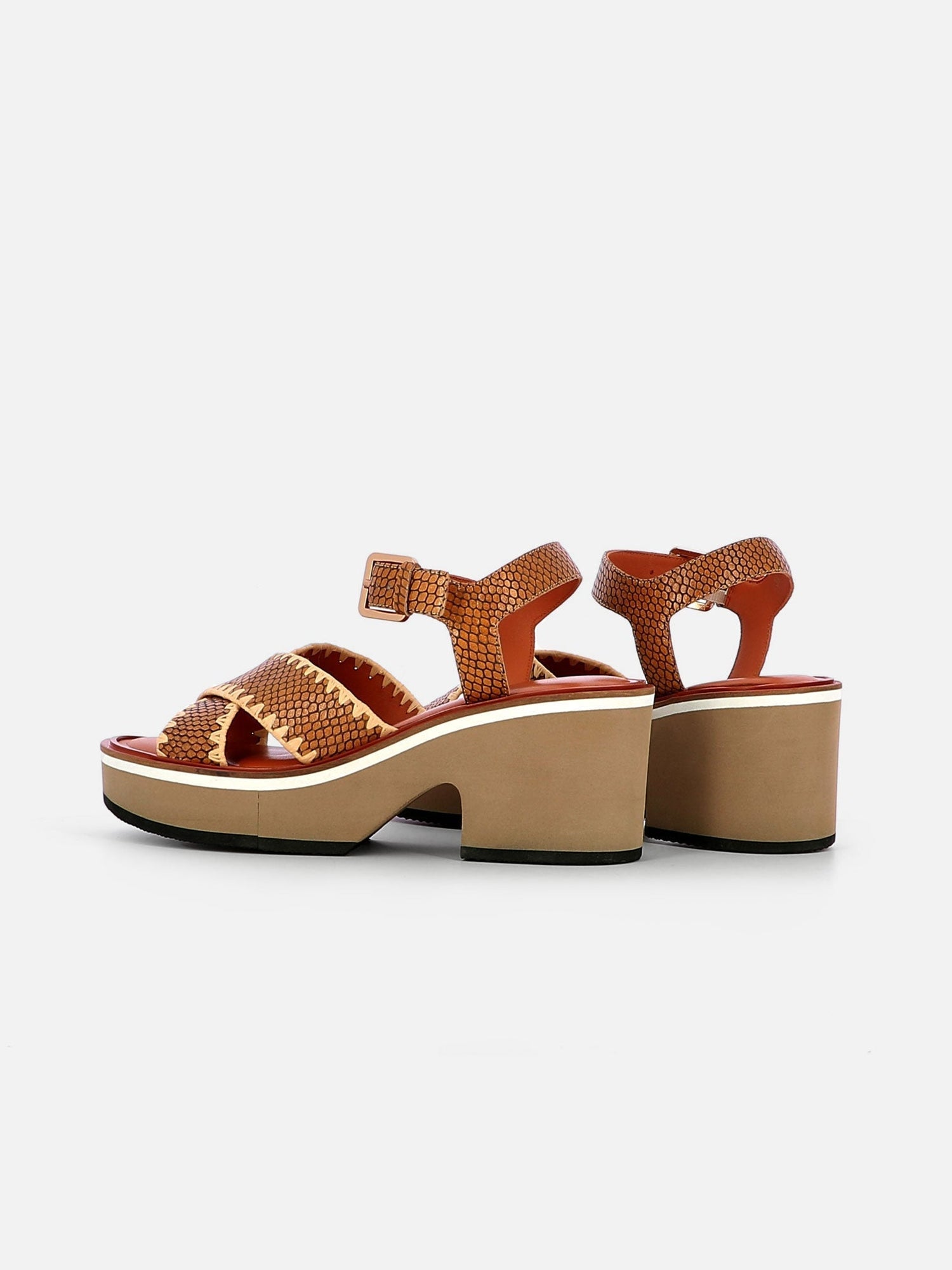 SANDALS - CHARLISR sandals, python effect - Clergerie Paris - USA