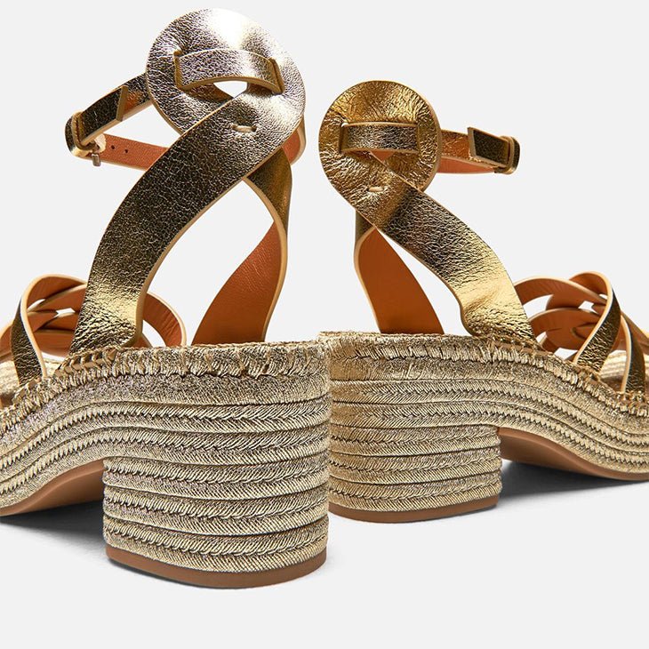 SANDALS - CHAYA, light gold || OUTLET - Clergerie Paris - USA