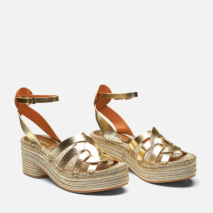 SANDALS - CHAYA, light gold || OUTLET - Clergerie Paris - USA