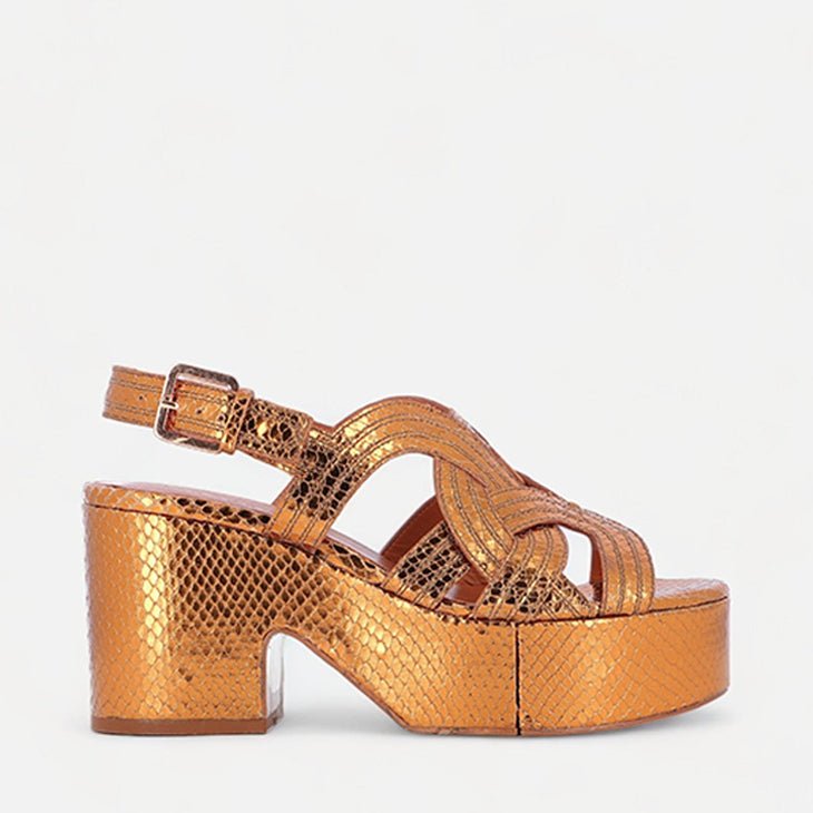 SANDALS - CHOU, snake effect - Clergerie Paris - USA