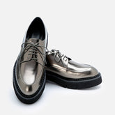 DERBIES - CLIVE, gloss metallic gobi - Clergerie Paris - USA