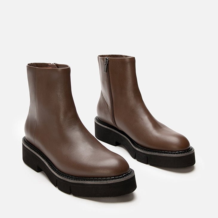 ANKLE BOOTS - CLOVER, brown - Clergerie Paris - USA