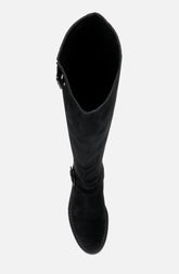 HIGH BOOTS - COLBY, suede split black - Clergerie Paris - USA