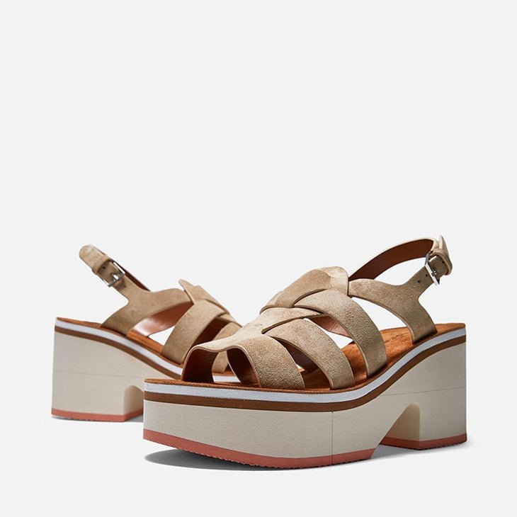 SANDALS - COLINE, sand beige suede || OUTLET - Clergerie Paris - USA