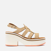 SANDALS - COLINE, sand beige suede || OUTLET - Clergerie Paris - USA