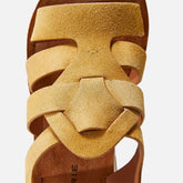 SANDALS - COLINE sandals, suede yellow || OUTLET - Clergerie Paris - USA