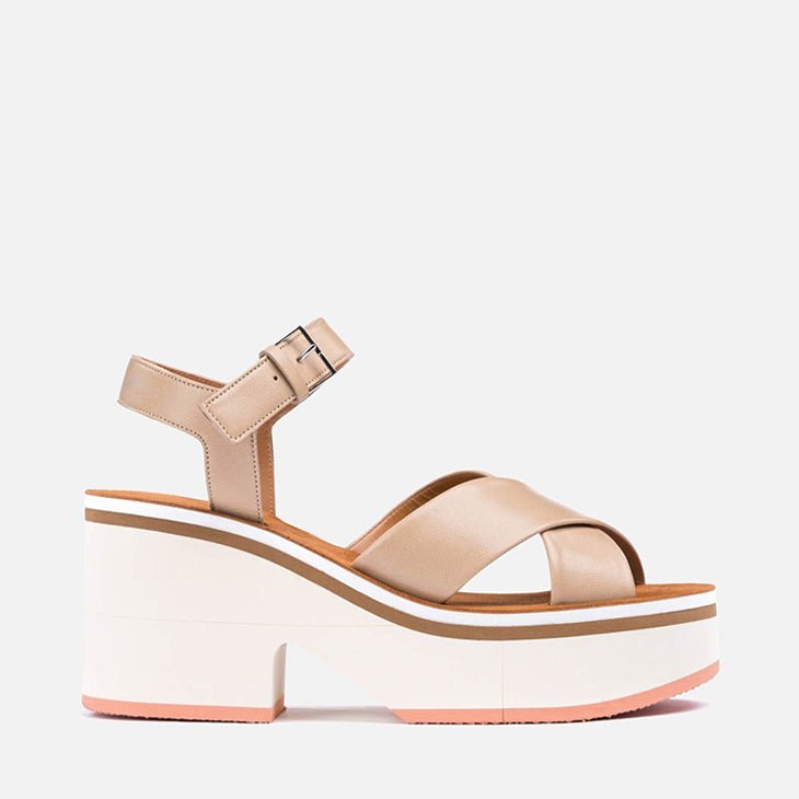 SANDALS - COURTNEY, beige || OUTLET - Clergerie Paris - USA