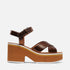 SANDALS - COURTNEY, brown metallic || OUTLET - Clergerie Paris - USA