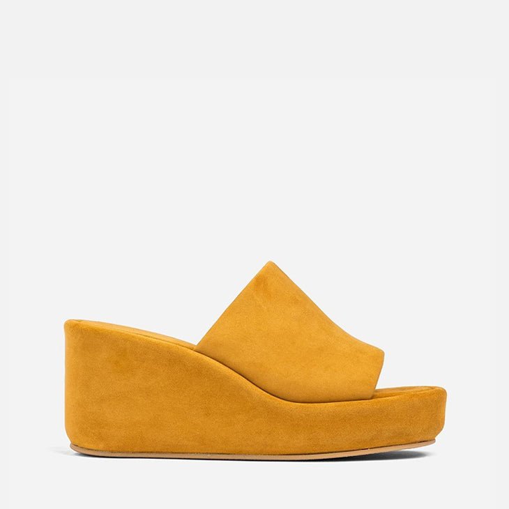 MULES - DAENA, yellow suede || OUTLET - Clergerie Paris - USA