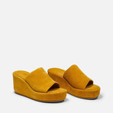 MULES - DAENA, yellow suede || OUTLET - Clergerie Paris - USA