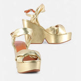 SANDALS - DARLIE, gold metallic - Clergerie Paris - USA