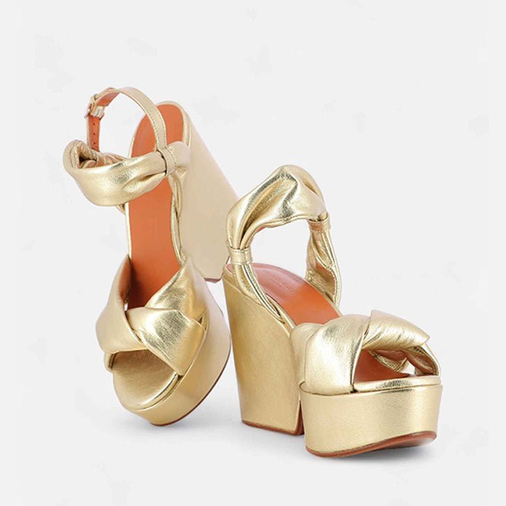 SANDALS - DARLIE, gold metallic - Clergerie Paris - USA