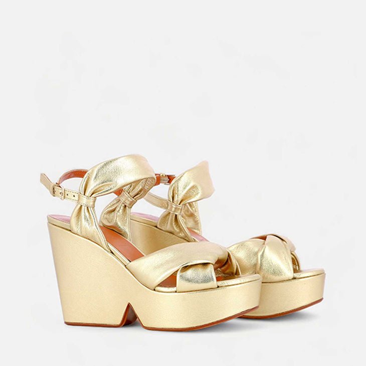 SANDALS - DARLIE, gold metallic - Clergerie Paris - USA