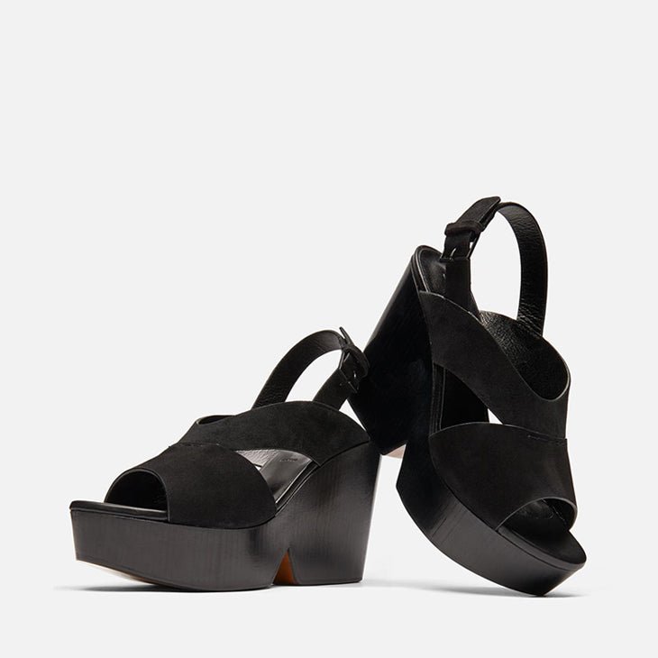 SANDALS - DAVA, suede black || OUTLET - Clergerie Paris - USA