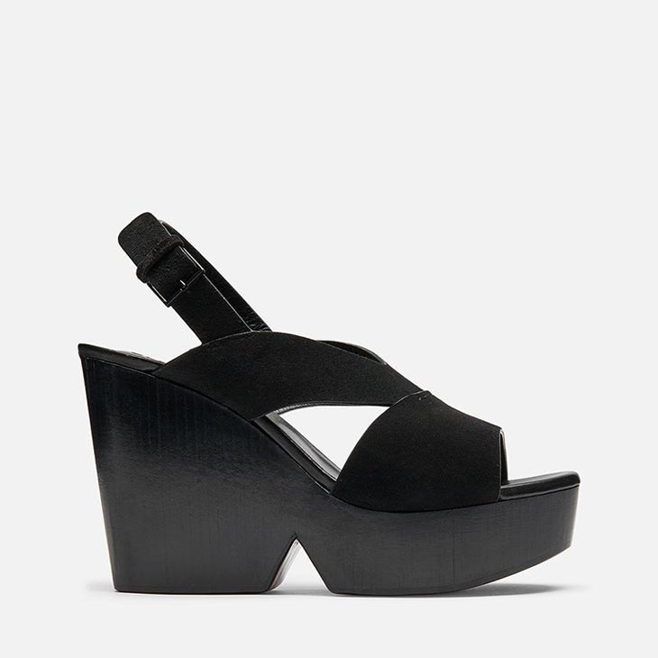 SANDALS - DAVA, suede black || OUTLET - Clergerie Paris - USA