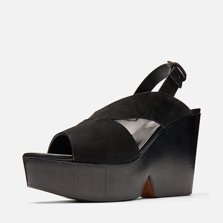 SANDALS - DAVA, suede black || OUTLET - Clergerie Paris - USA