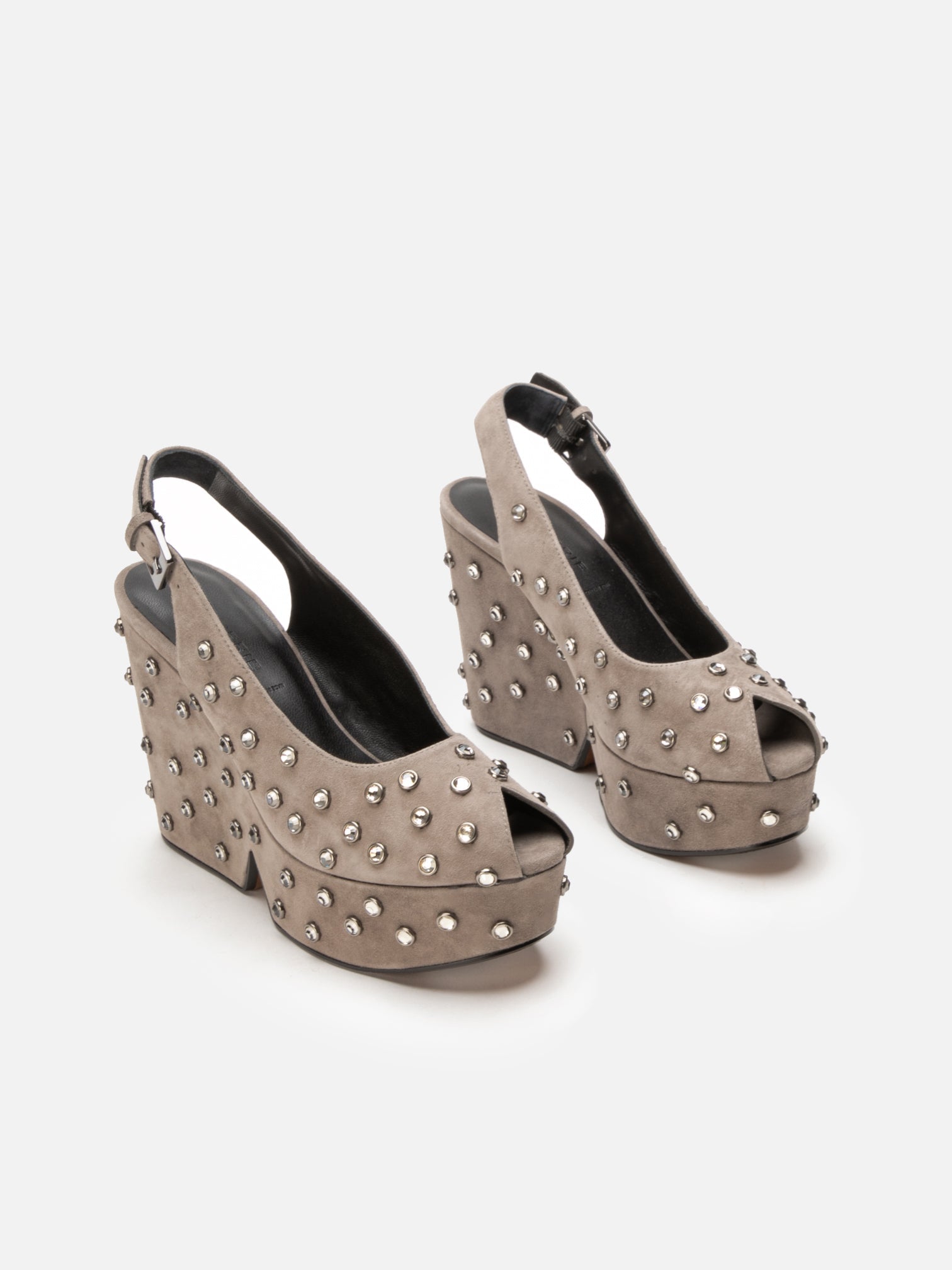 WEDGES - DAVINA, suede stone - Clergerie Paris - USA