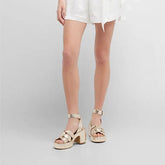 SANDALS - DAYNA, beige metallic || OUTLET - Clergerie Paris - USA