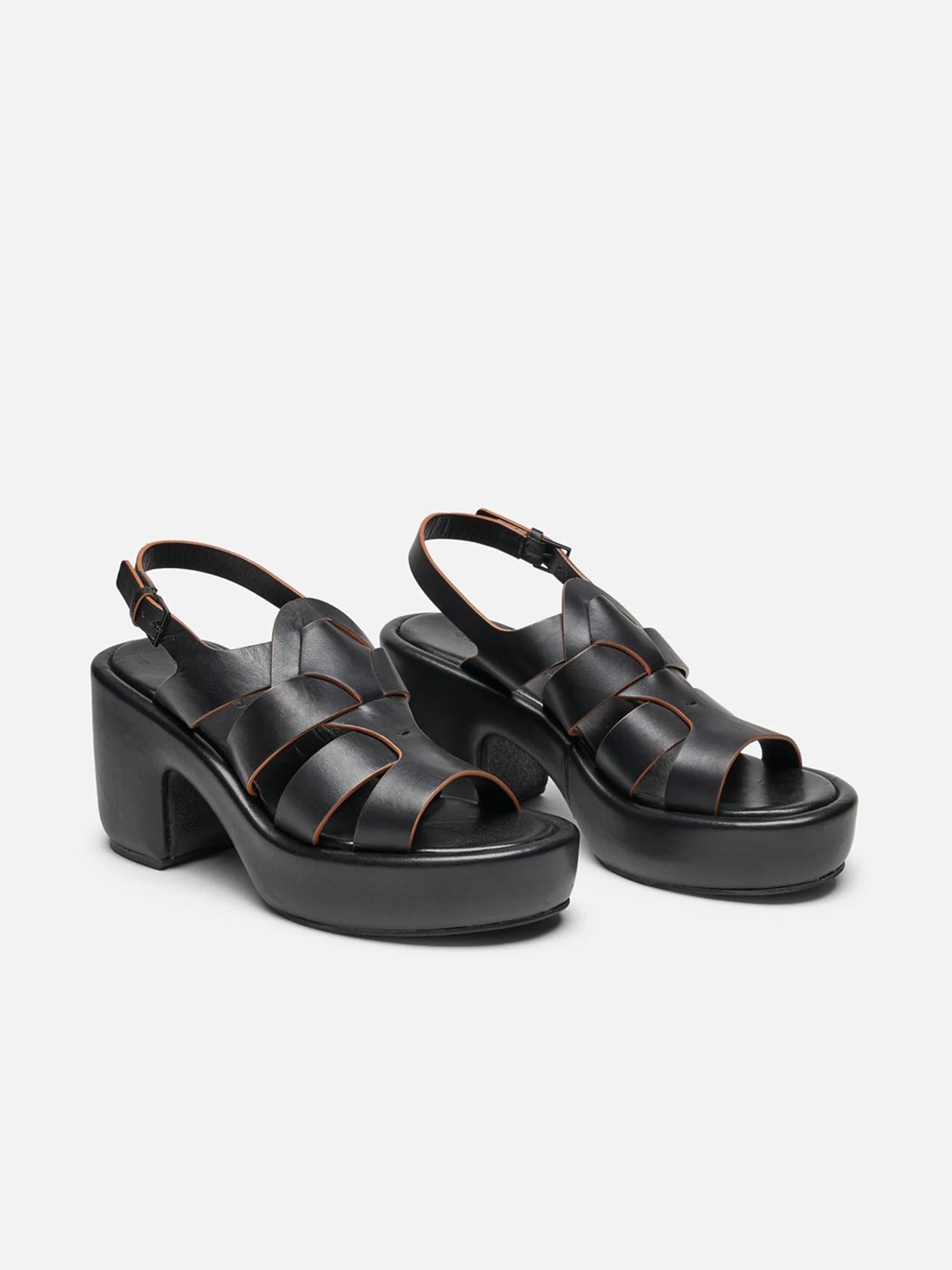 SANDALS - DIVINA sandals, black smooth calfskin || OUTLET - DIVINABLKLCAM350 - Clergerie Paris - USA