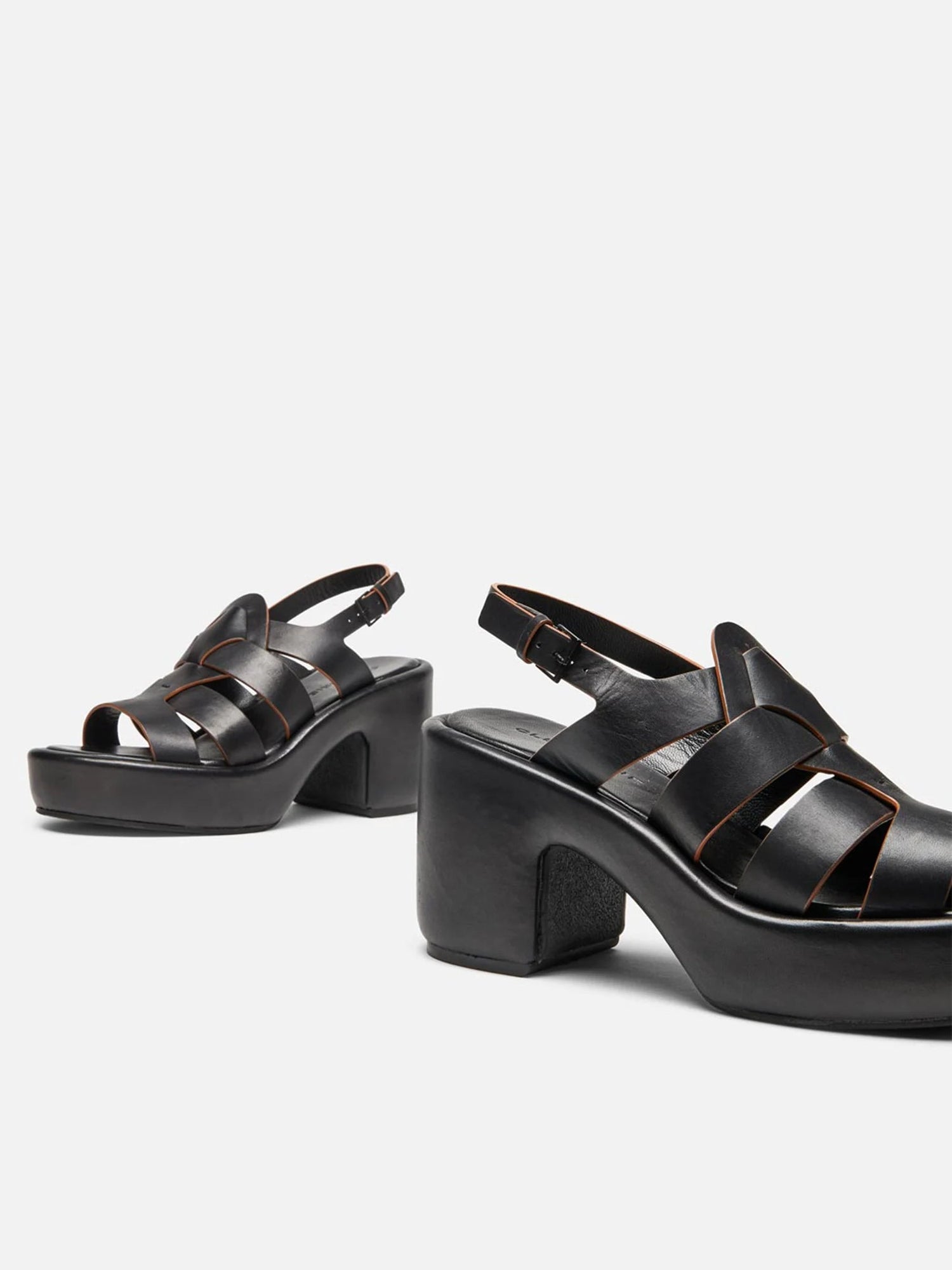 SANDALS - DIVINA sandals, black smooth calfskin || OUTLET - DIVINABLKLCAM350 - Clergerie Paris - USA