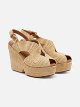 WEDGES - DOLCE4, natural raffia - Clergerie Paris - USA