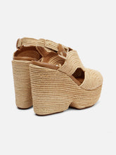 WEDGES - DOLCE4, natural raffia - Clergerie Paris - USA
