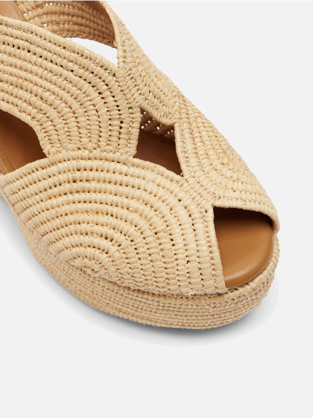 WEDGES - DOLCE4, natural raffia - Clergerie Paris - USA