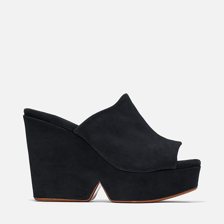 MULES - DOLCY, black suede - Clergerie Paris - USA