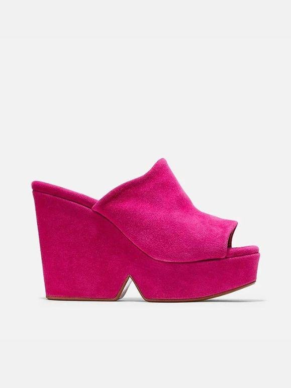 MULES - DOLCY, pink suede - Clergerie Paris - USA