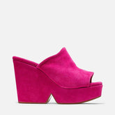 MULES - DOLCY, pink suede - Clergerie Paris - USA