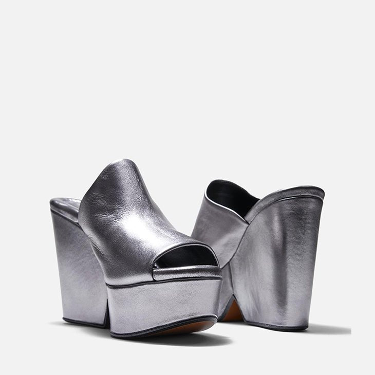 MULES - DOLCY, sylver || OUTLET - Clergerie Paris - USA