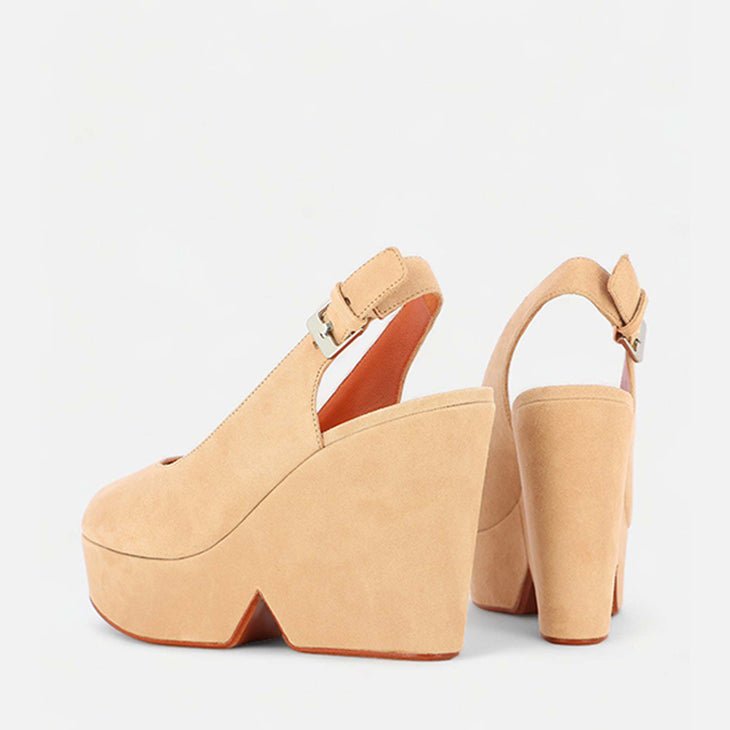 WEDGES - DYLAN, beige || OUTLET - Clergerie Paris - USA