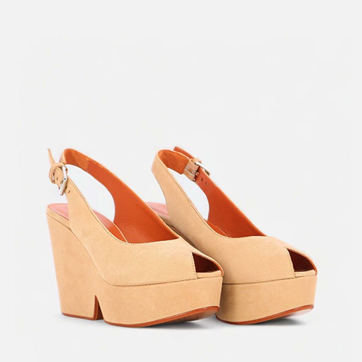 WEDGES - DYLAN, beige || OUTLET - Clergerie Paris - USA