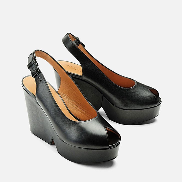 WEDGES - DYLAN, black - Clergerie Paris - USA