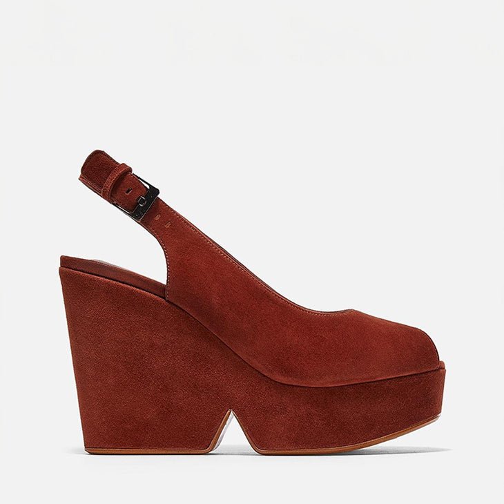 WEDGES - DYLAN, brick || OUTLET - Clergerie Paris - USA