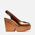 WEDGES - DYLAN, brown metallic - Clergerie Paris - USA