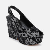 WEDGES - DYLAN, fabric black - Clergerie Paris - USA