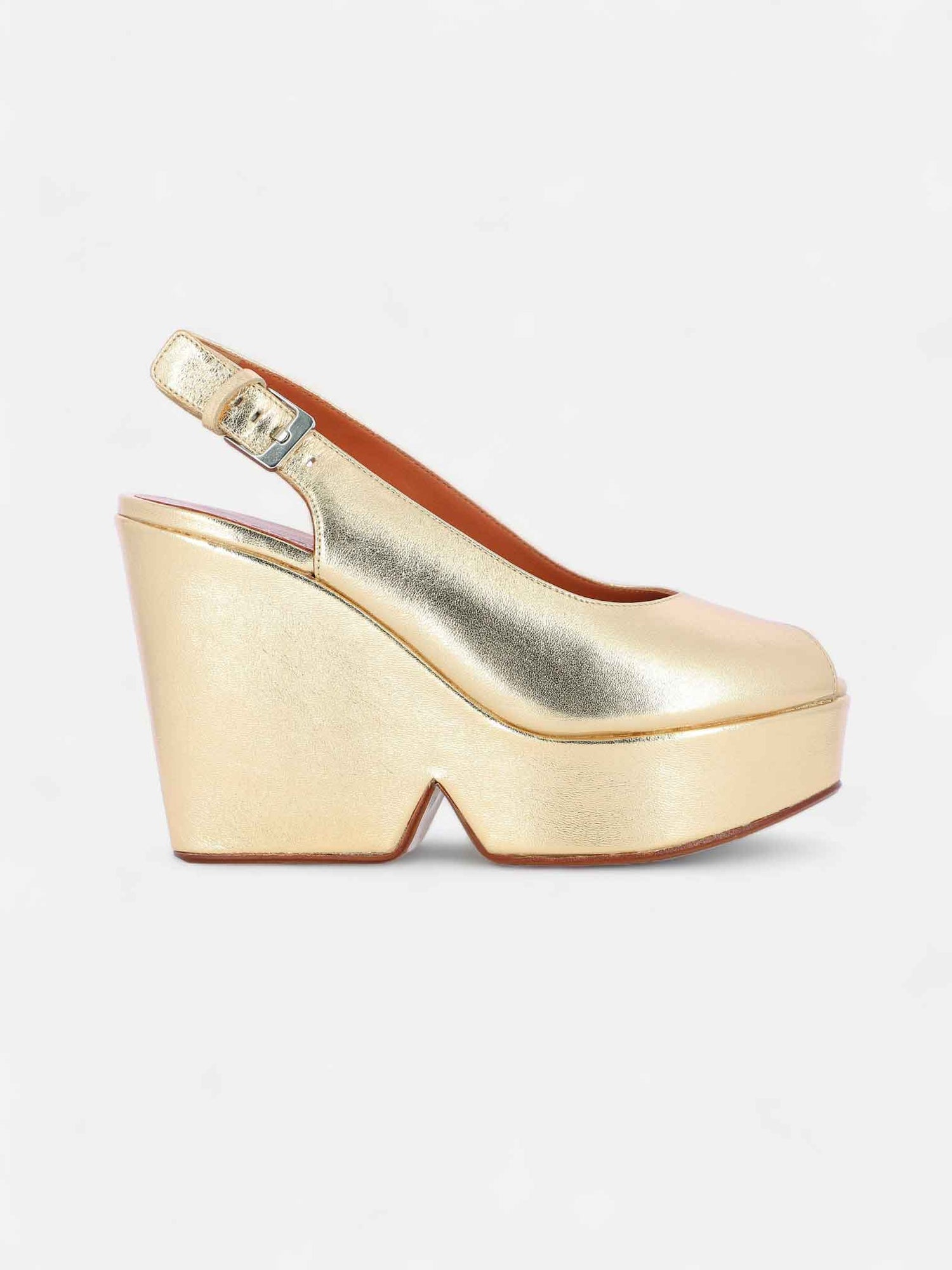 WEDGES - DYLAN, metallic gold - Clergerie Paris - USA