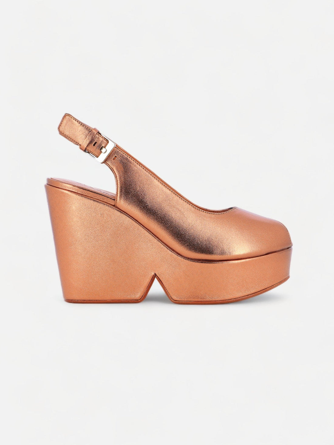 WEDGES - DYLAN, metallic longan - Clergerie Paris - USA