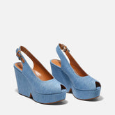 WEDGES - DYLAN, pacific blue jean || OUTLET - Clergerie Paris - USA