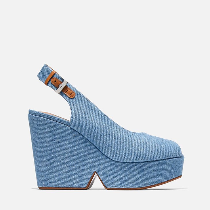 WEDGES - DYLAN, pacific blue jean || OUTLET - Clergerie Paris - USA