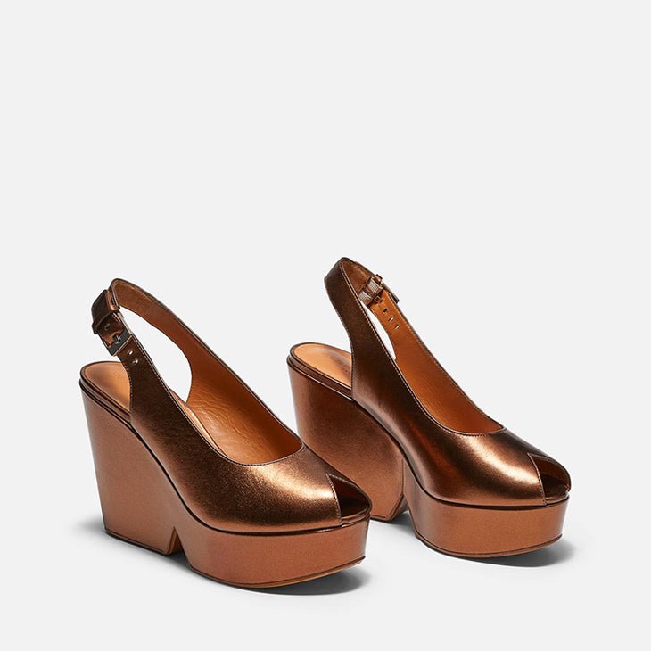 WEDGES - DYLAN, rust - Clergerie Paris - USA